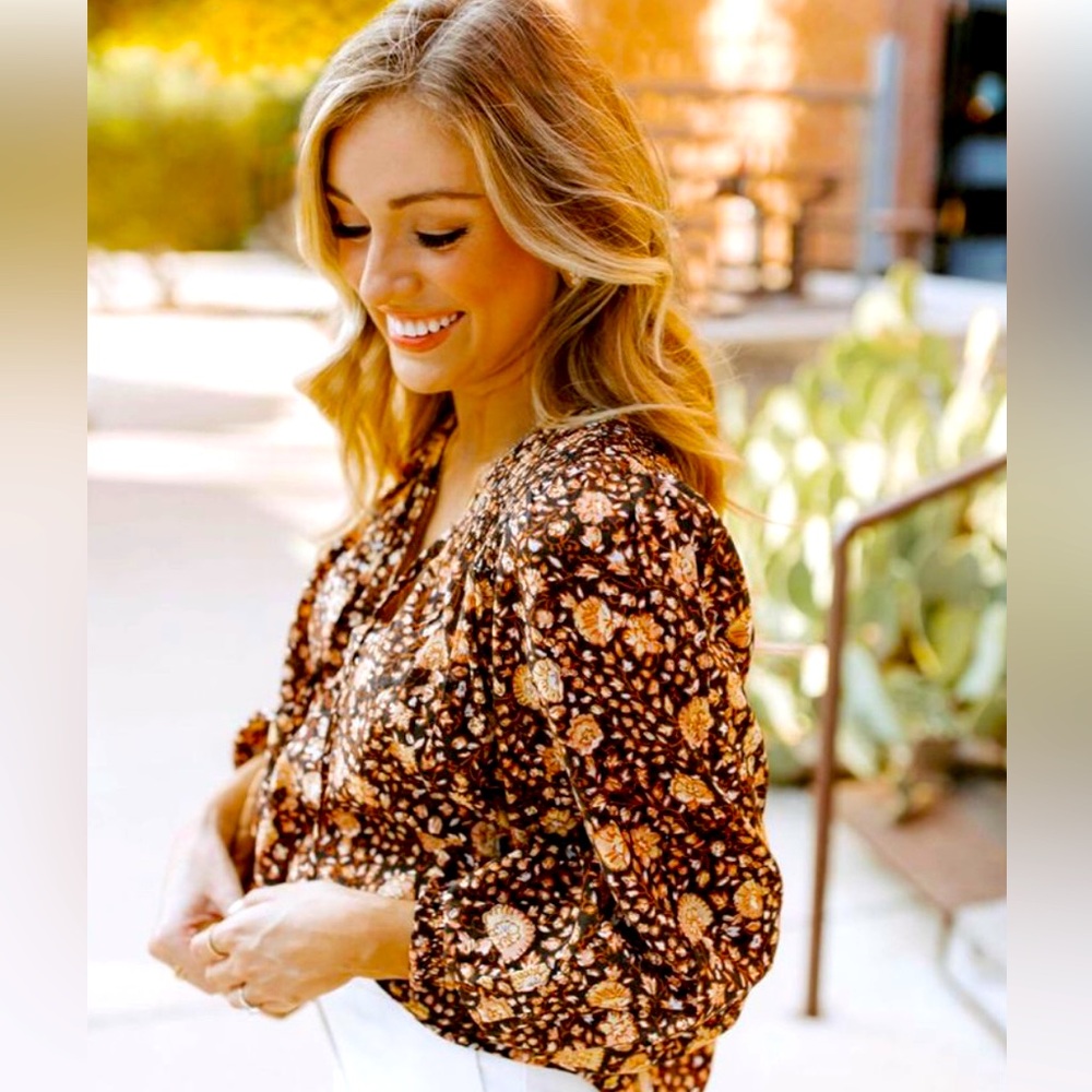 NWT Floral Boho Blouse